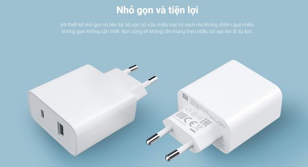 Củ Sạc Nhanh Mi 33W Wall Charger 1A1C Ad332Eu