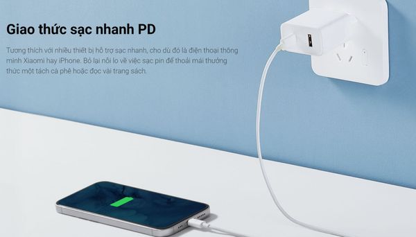 Củ Sạc Nhanh Mi 33W Wall Charger 1A1C Ad332Eu