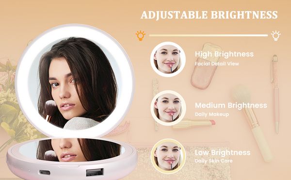 Gương Trang Điểm Mini Yeelight 4 Trong 1 - Akia Smart Home