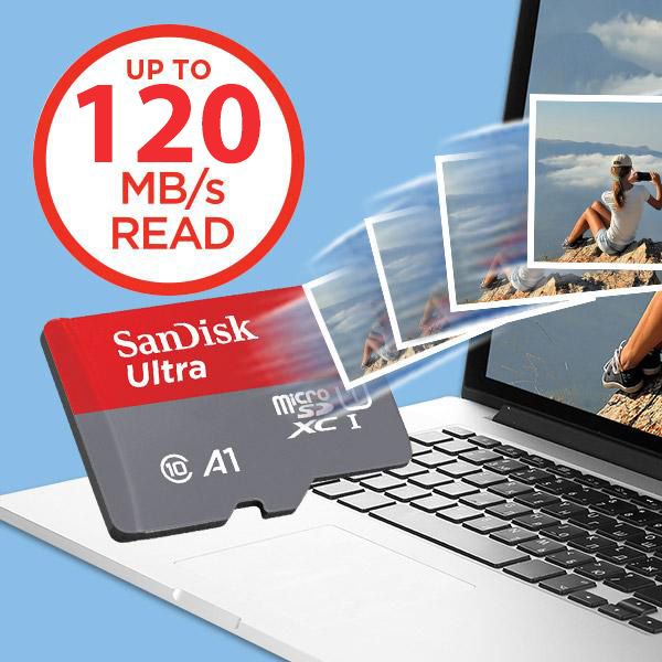 Thẻ Nhớ Microsdhc Sandisk Ultra A1 120Mb/S 128Gb