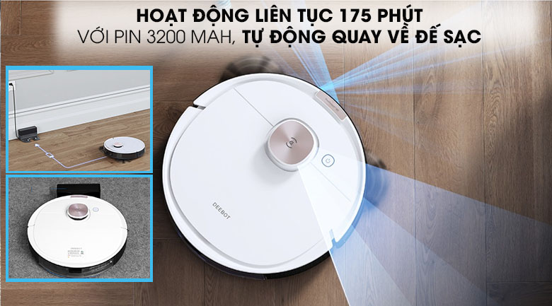 Robot Hút Bụi Lau Nhà Ecovacs Deebot Ozmo T8