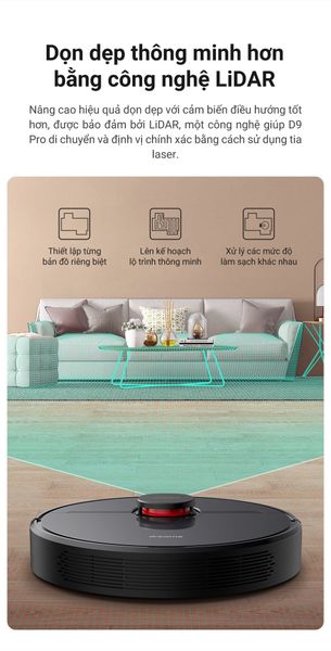 Robot Hút Bụi Dreame D9 Pro
