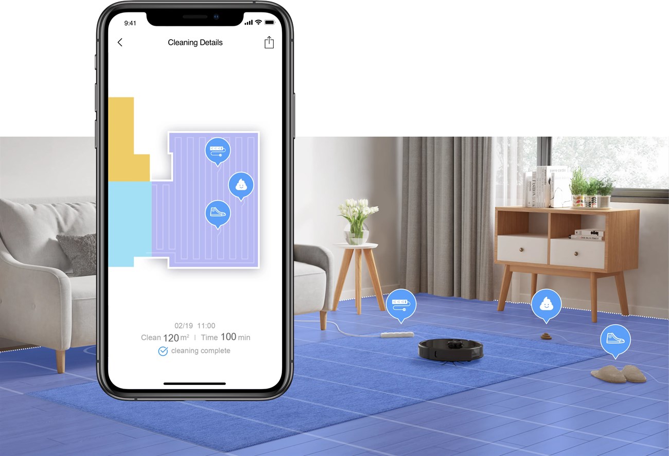 Robot Hút Bụi Lau Nhà Roborock S6 Maxv