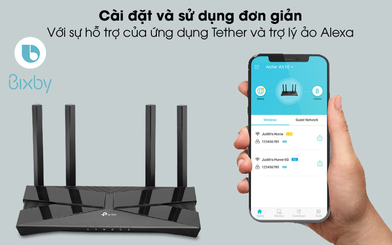 Router Wifi 6 Tp-Link Archer Ax10 Băng Tần Kép Ax1500 - Akia Smart Home