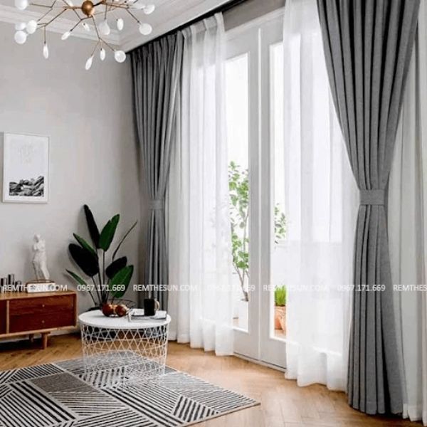 15+ mẫu rèm phòng khách chung cư đẹp | Rèm The Sun