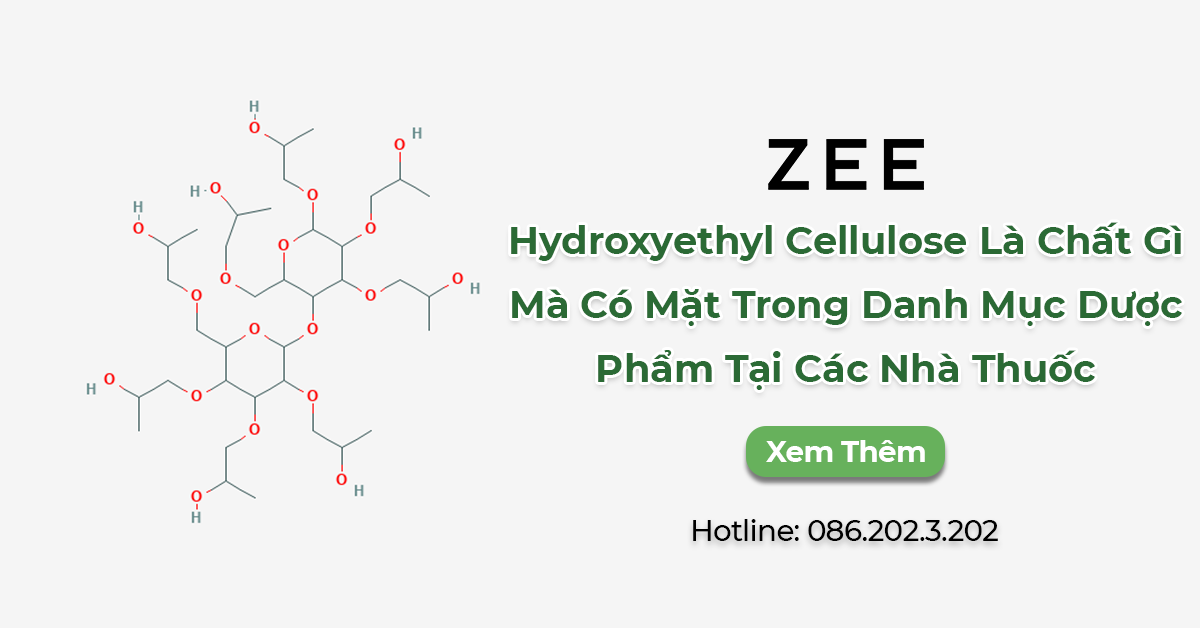Hydroxyethyl Cellulose là chất gì mà có mặt trong danh mục dược phẩm tại các nhà thuốc