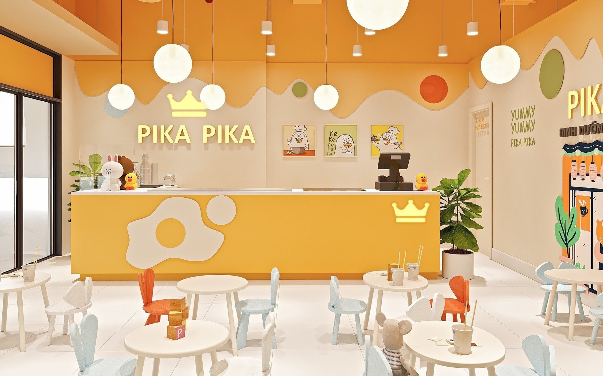 Dự án thi công Shophouse Quán cháo dinh dưỡng Pika Pika Vinhomes Grand Park