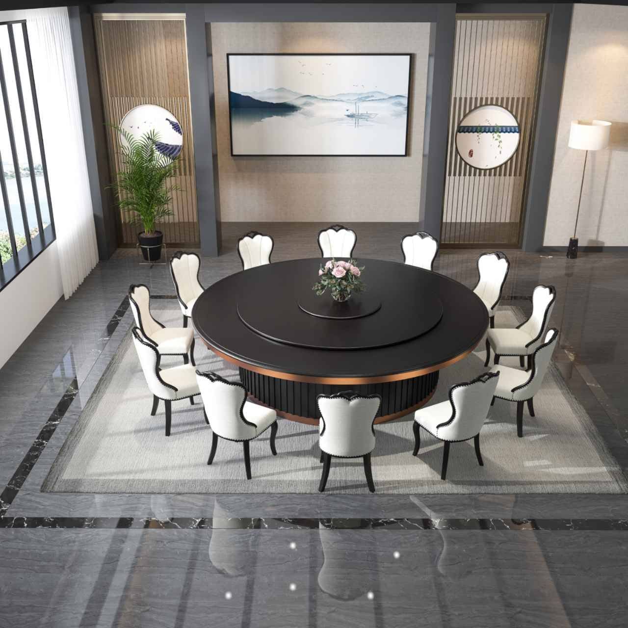 Phám Phá Mẫu Bàn Ăn Tròn 10 Ghế Sang Trọng Đẹp Mắt