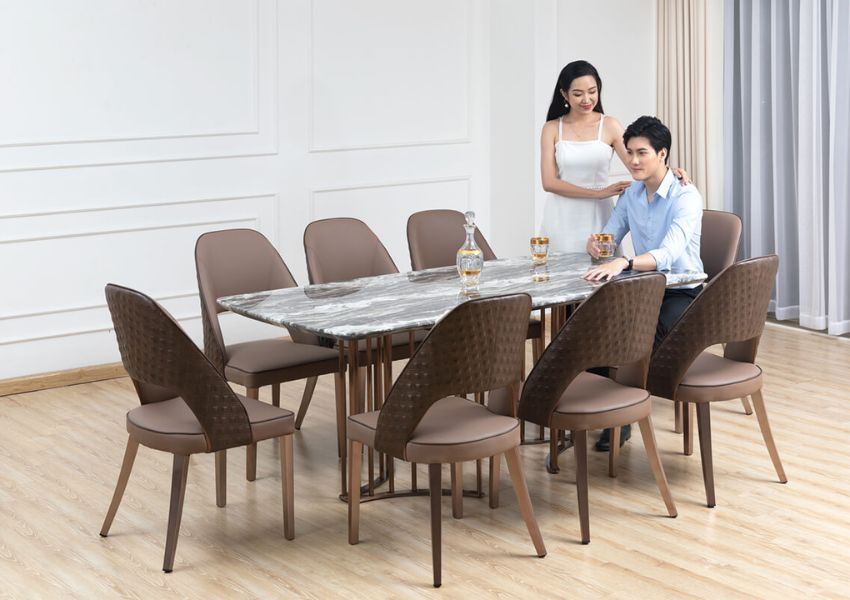 Cách chọn bàn ăn mặt đá phù hợp với từng không gian nhà bếp