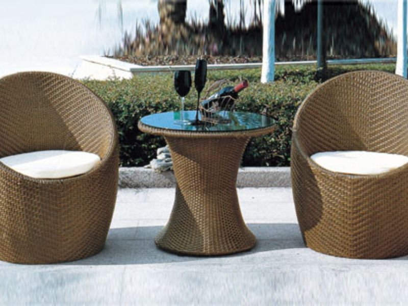 Ghế sân vườn nhựa giả mây - Sự lựa chọn thời trang và dễ bảo quản