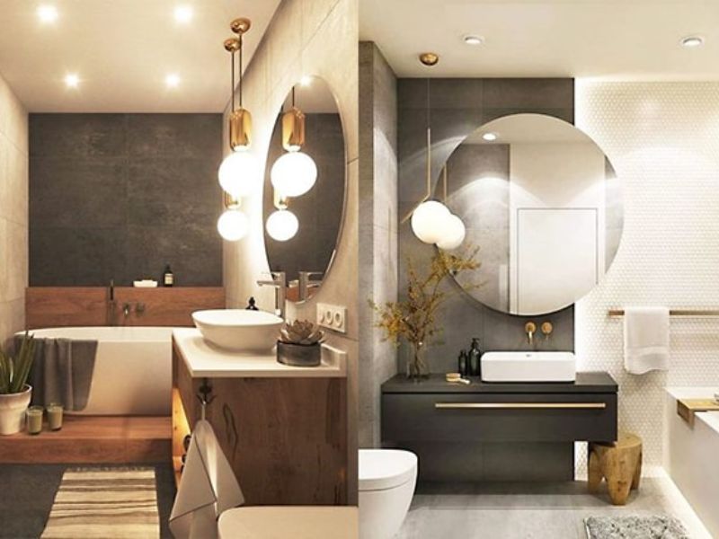 Ý Tưởng Trang Trí Nội Thất Phòng Tắm Sang Trọng
