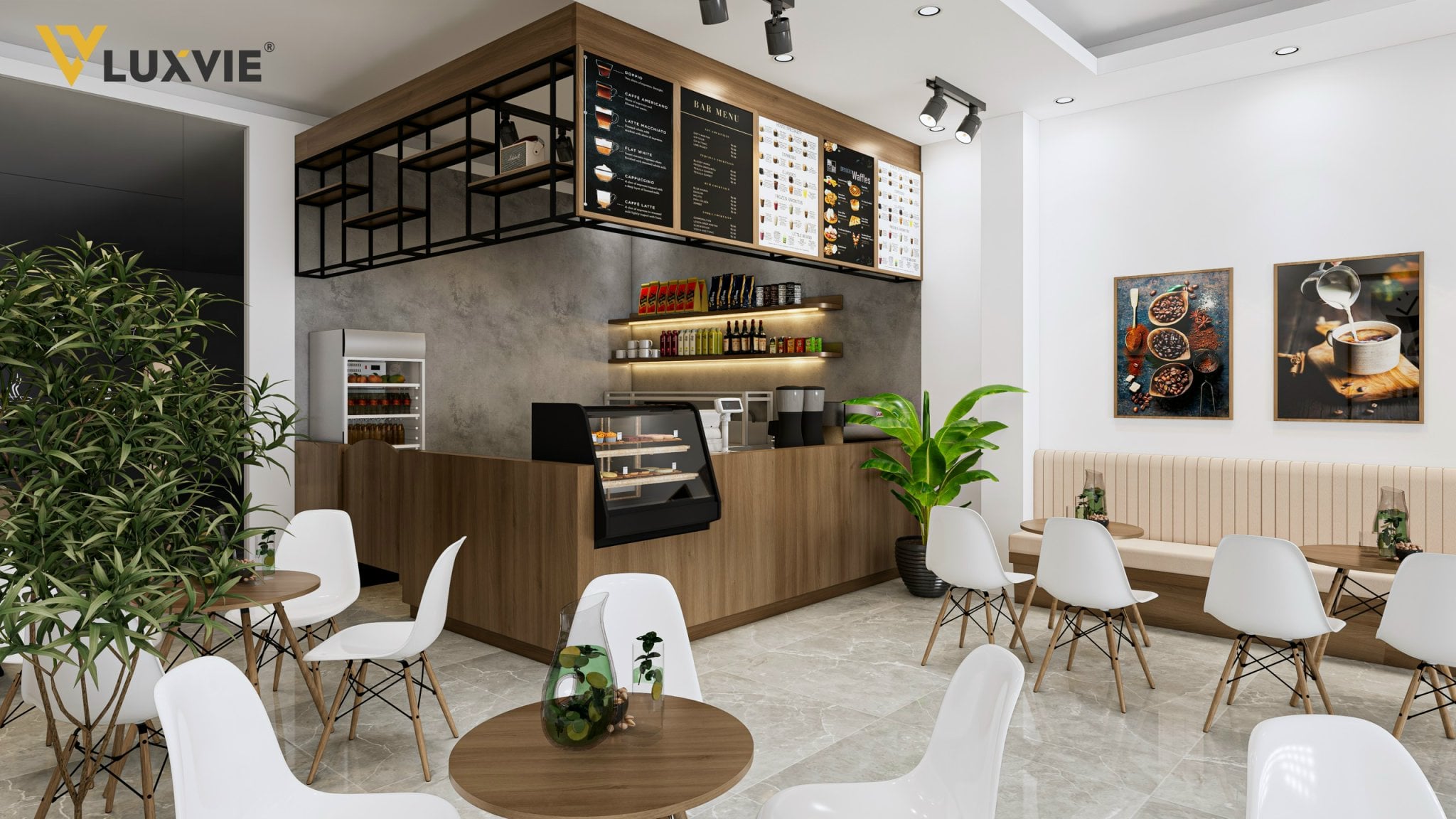 Dự án thi công Quán cafe Tea & Coffee House Quận 9
