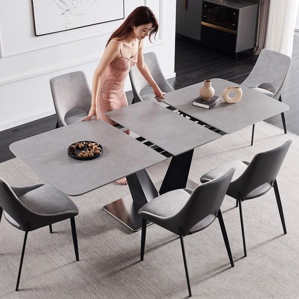 bàn ăn gấp gọn 6 ghế