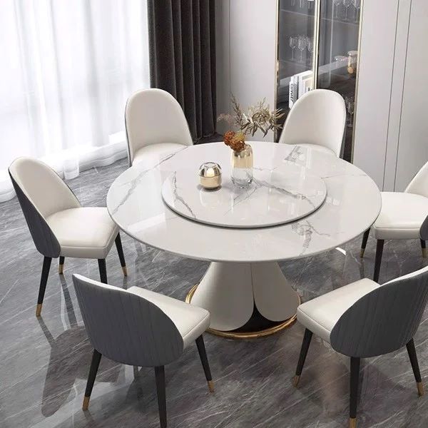 bộ bàn ăn 6 ghế tròn