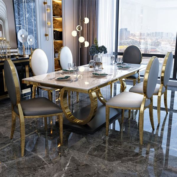 bộ bàn ăn chung cư luxury