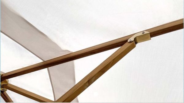 dù tròn gỗ teak