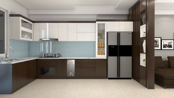 tu bếp gỗ công nghiệp 1