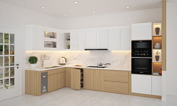 tu bếp gỗ công nghiệp 3