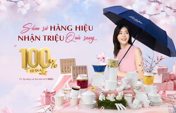 SẮM SỨ HÀNG HIỆU – NHẬN TRIỆU QUÀ SANG: SIÊU KHUYẾN MÃI THÁNG 4/2025 TỪ NORITAKE VIỆT NAM