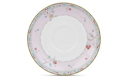 Đĩa lót chén trà (tách trà) màu hồng Hana Sarasa 151mm