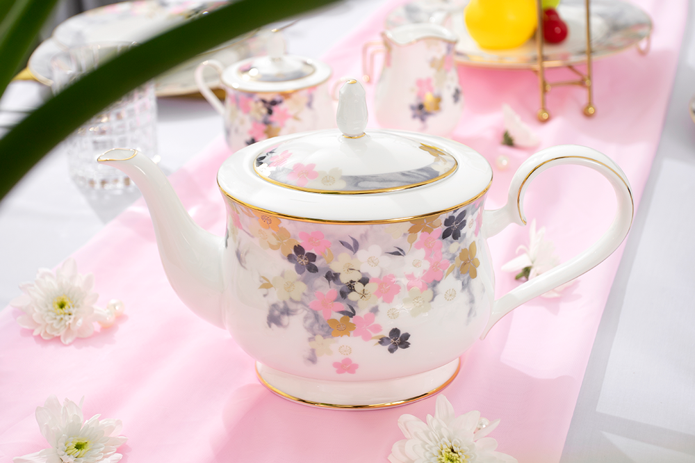 bộ ấm chén uống trà cao cấp Moonlit Blossoms