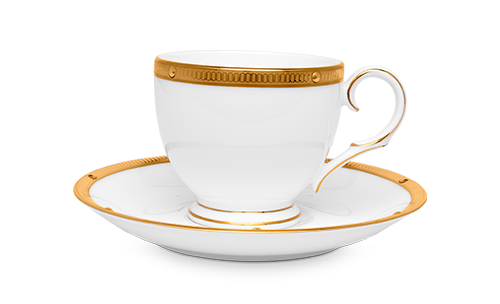 Chén (tách) trà & đĩa lót Rochelle Gold 250ml