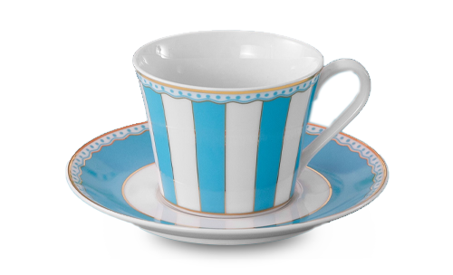 Ch&eacute;n tr&agrave; (t&aacute;ch tr&agrave;) k&egrave;m đĩa l&oacute;t dung t&iacute;ch 250ml