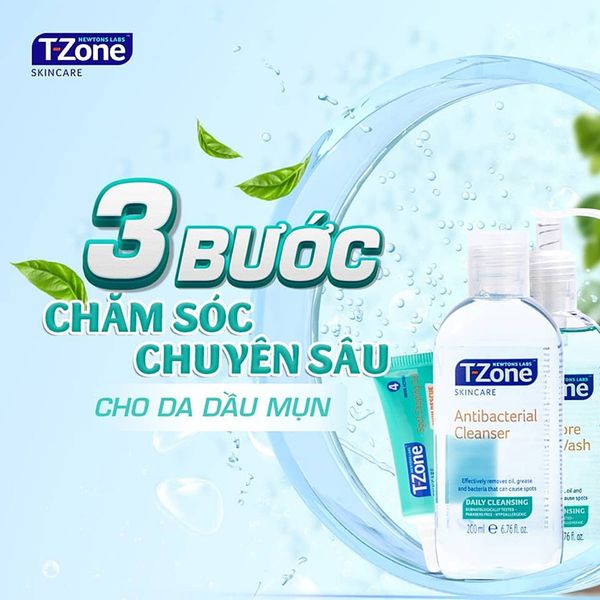 3 Bước chăm sóc chuyên cho da dầu mụn