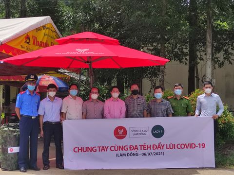 Công ty Lady 1 Việt Nam “tiếp lửa” tuyến đầu chống dịch Covid-19 tại Lâm Đồng