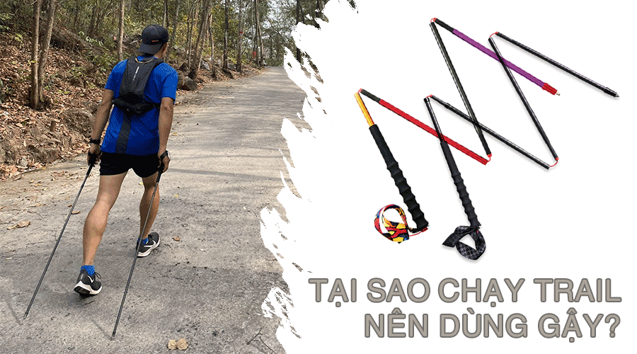 Tại sao chạy trail nên dùng gậy?