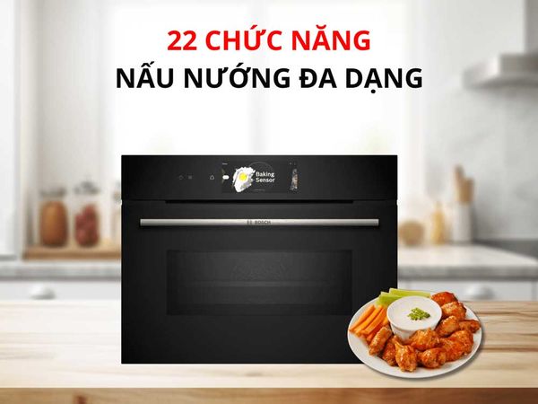 Chức năng nướng của lò nướng kết hợp vi sóng Bosch CMG778NB1