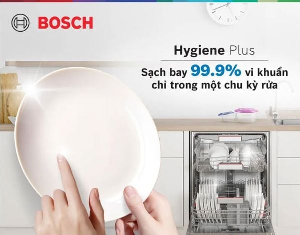 Chức năng HygienePlus diệt khuẩn nhờ nhiệt độ cao, an toàn cho trẻ nhỏ