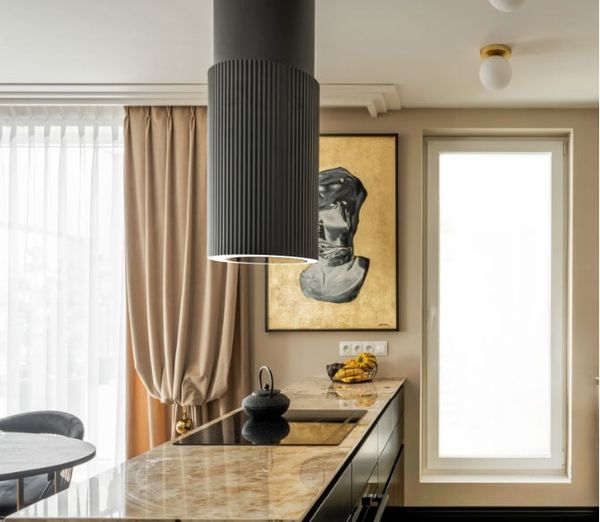 Hút Mùi Đảo Malloca Monoblack K-382B cho không gian bếp thêm phần sang trọng