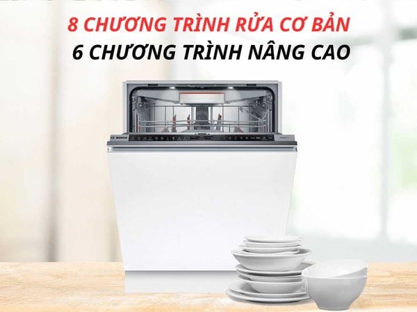 Chương trình rửa của máy rửa bát Bosch SMD8TCX01E