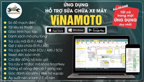 ViNAMOTO – Ứng dụng hỗ trợ sửa chữa xe máy toàn diện