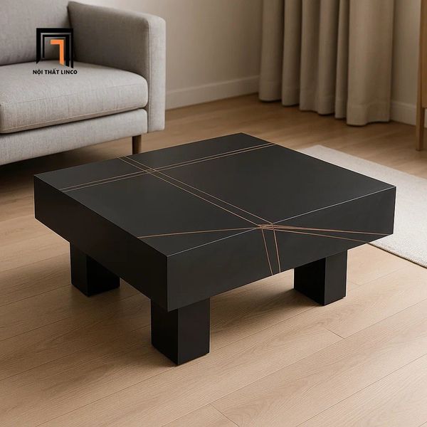 bàn trà mặt ván gỗ mdf cho phòng khách lớn, bàn sofa kiểu dáng hiện đại