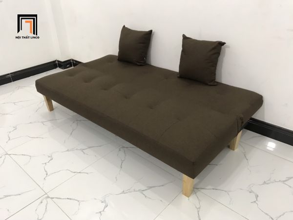 ghế sofa giường màu nâu đậm giá rẻ, sofa bed cho chung cư, ghế sofa giường thông minh 1m7