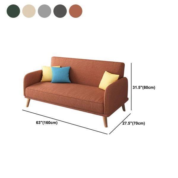 sofa giường, sofa bed, ghế sofa giường đa năng, ghế sofa giường nhỏ gọn dài 1m6 màu carot, sofa giường phòng trọ