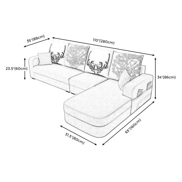 sofa góc, sofa l, sofa góc chữ l, sofa góc l hiện đại, sofa góc l 2m8 x 1m6 cho gia đình, sofa góc l vải nỉ bố đẹp