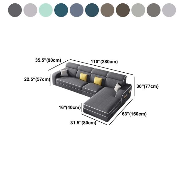 sofa l, sofa góc chữ l, bộ ghế sofa góc 2m8 x 1m6 phòng khách đẹp, ghế sofa góc l vải nỉ giá rẻ