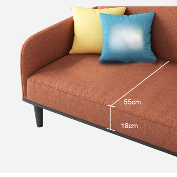 sofa giường, sofa bed, ghế sofa giường đa năng, ghế sofa giường nhỏ gọn dài 1m6 màu carot, sofa giường phòng trọ