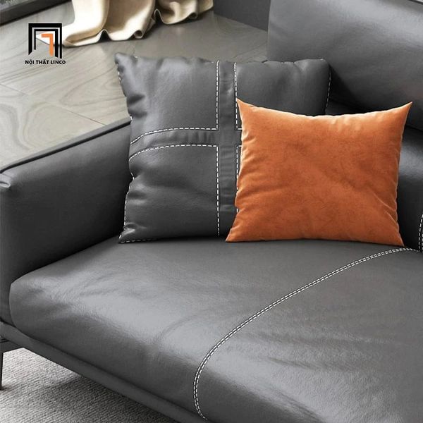 sofa băng, sofa văng, ghế sofa băng 2m1, sofa băng da công nghiệp, sofa băng da simili, sofa băng màu xám đen