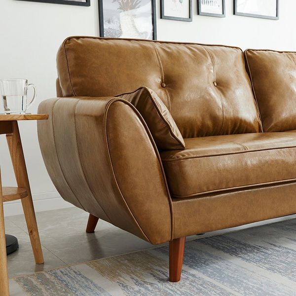 sofa băng da công nghiệp 2m, ghế sofa văng sang trọng cho phòng khách, sofa gia đình da simili