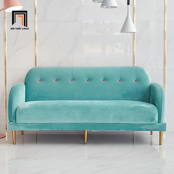 sofa băng dài 1m8, ghế sofa văng vải nhung giá rẻ, ghế sofa băng cho shop tiệm đẹp