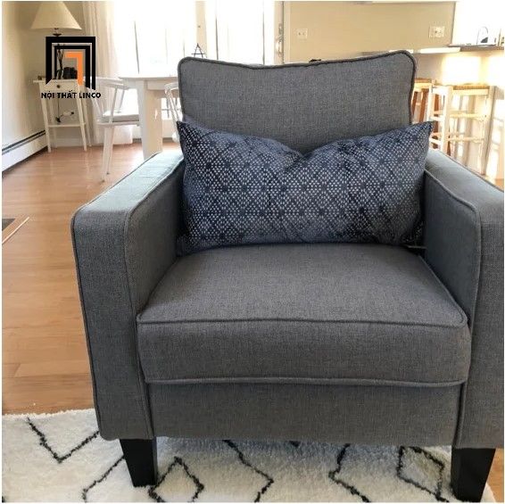 ghế sofa đơn vải nỉ giá rẻ, sofa đơn 1 người ngồi cho phòng ngủ