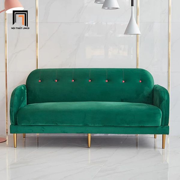 sofa băng dài 1m8, ghế sofa văng vải nhung giá rẻ, ghế sofa băng cho shop tiệm đẹp