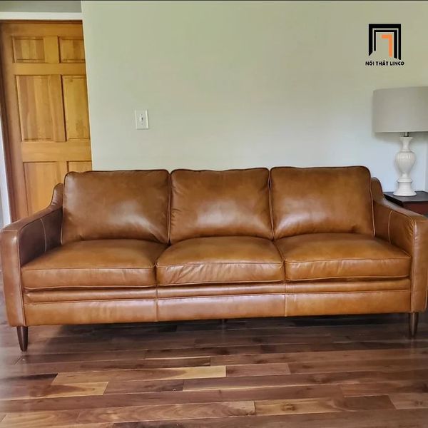 sofa băng, sofa văng, ghế sofa 2m, sofa băng bọc da, sofa màu nâu, sofa băng phòng khách, sofa cao cấp