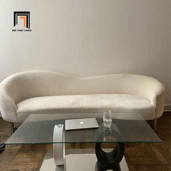 sofa băng, sofa văng cong, ghế sofa cong 2m2, sofa xinh xắn, ghế sofa trang trí