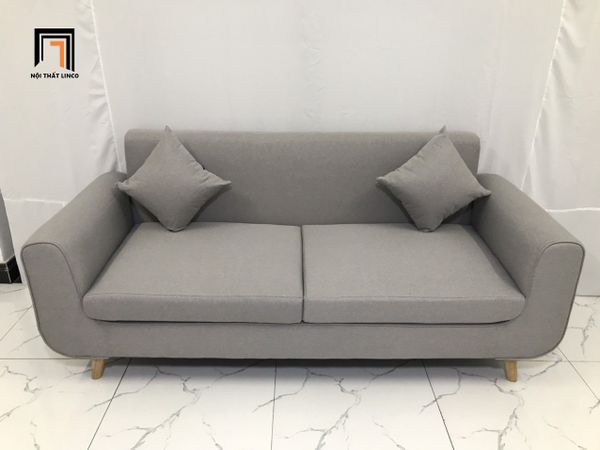 sofa băng, bộ ghế sofa băng nhỏ cho chung cư, ghế sofa băng xám trắng dài 1m9 giá rẻ