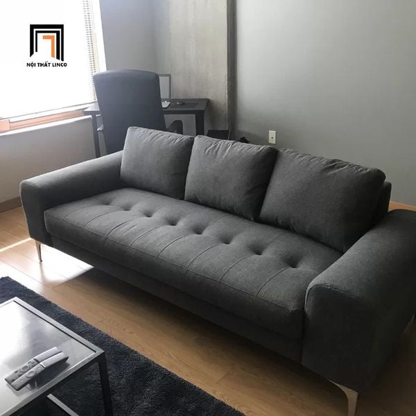 sofa, ghế sofa, sofa màu xám, ghế sofa xám ghi, sofa văng 2m2, sofa băng, ghế sofa băng căn hộ chung cư